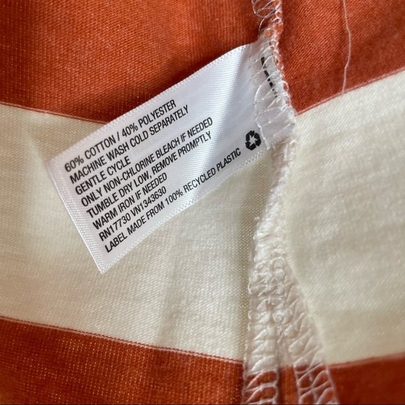 Universal Thread | Orange Striped Button Down Tank Top - Picture 6 of 7